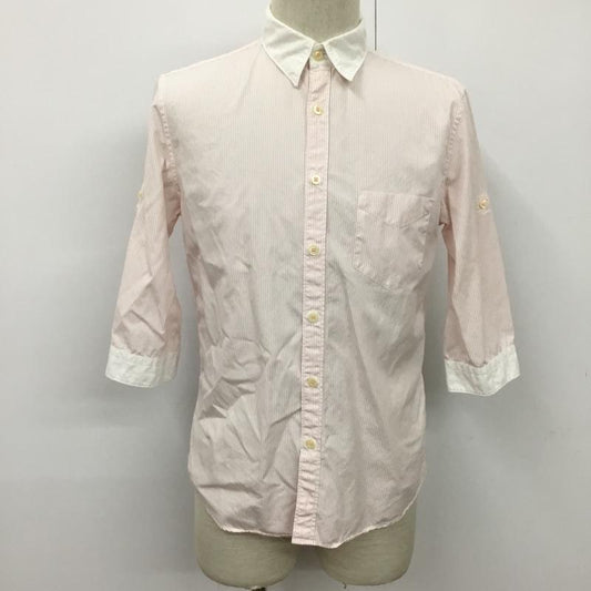 ピーエスポールスミス PS Paul Smith シャツ、ブラウス 七分袖 M ストライプ マルチカラー / マルチカラー /  メンズ USED 古着 中古 10077248