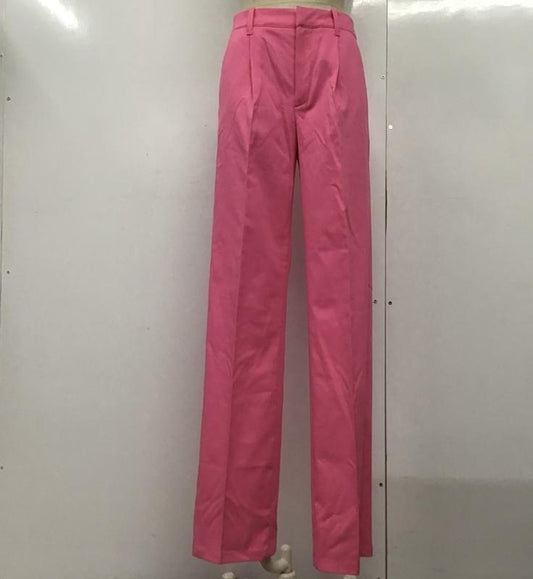 ベルシュカ Bershka パンツ スラックス カラーパンツ 36 無地 桃 / ピンク /  レディース USED 古着 中古 10077379