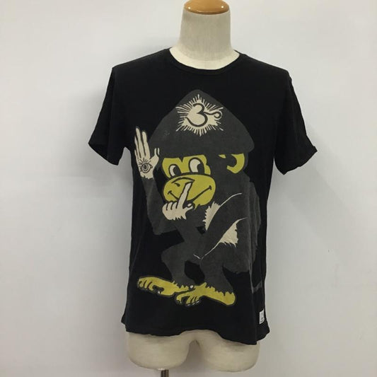 ポールスミス Paul Smith Tシャツ 半袖 M プリント 黒 / ブラック /  メンズ USED 古着 中古 10077510