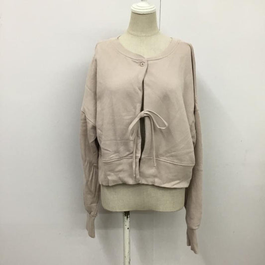 フリークスストア FREAK'S STORE カーディガン 長袖 FREE 無地 桃 / ピンク / X ベージュ / ベージュ /  レディース USED 古着 中古 10077519
