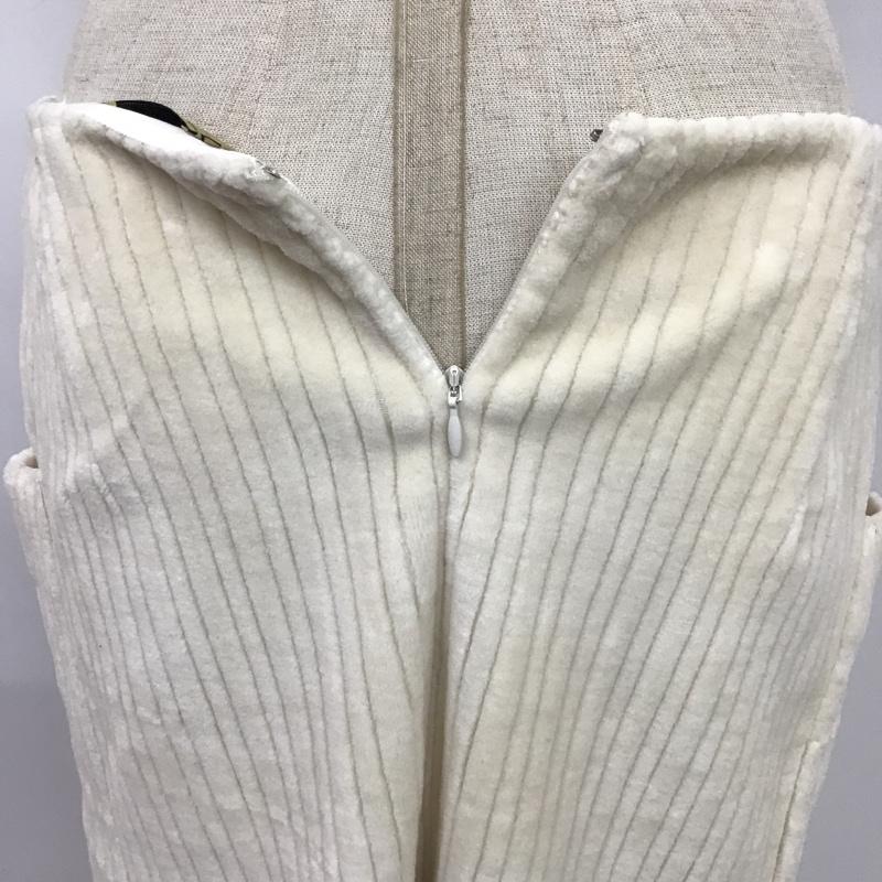 ユナイテッドアローズ UNITED ARROWS スカート ひざ丈スカート 40 無地 白 / ホワイト /  レディース USED 古着 中古 10077541