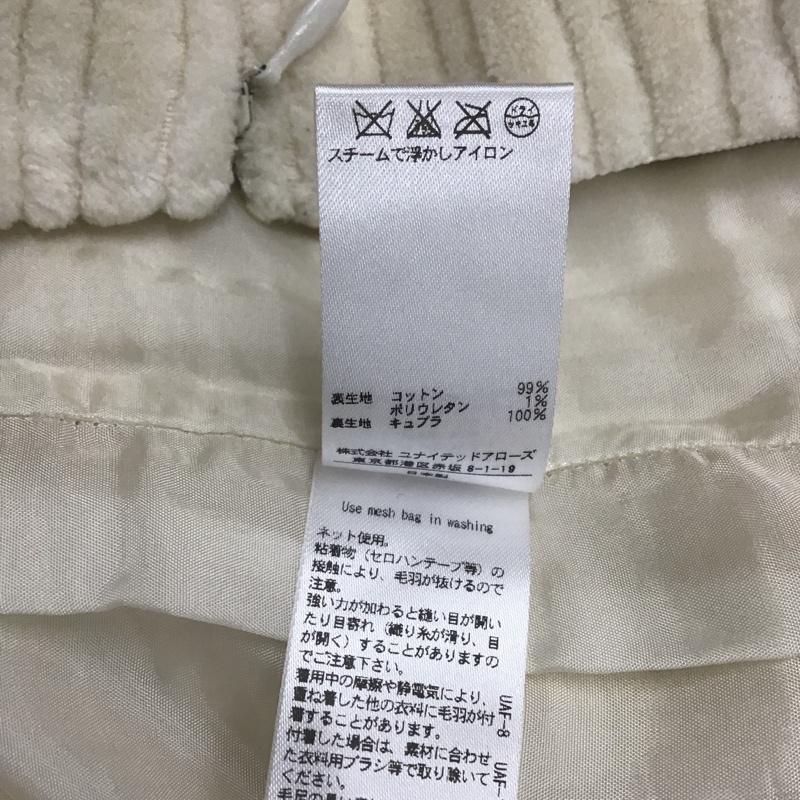 ユナイテッドアローズ UNITED ARROWS スカート ひざ丈スカート 40 無地 白 / ホワイト /  レディース USED 古着 中古 10077541