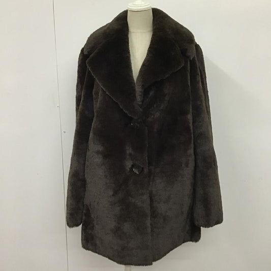 ザラウーマン ZARA WOMAN コート コート一般 4360 041 800 フェイクファー XS 無地 ダークブラウン / ダークブラウン /  レディース USED 古着 中古 10077907