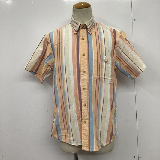 チャップス CHAPS シャツ、ブラウス 半袖 ボタンダウンシャツ L ストライプ マルチカラー / マルチカラー /  メンズ USED 古着 中古 10077944
