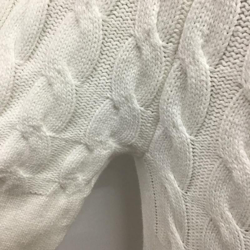 レイジブルー RAGEBLUE ニット、セーター 長袖 M 無地 白 / ホワイト /  メンズ USED 古着 中古 10077991