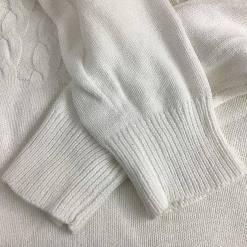 レイジブルー RAGEBLUE ニット、セーター 長袖 M 無地 白 / ホワイト /  メンズ USED 古着 中古 10077991
