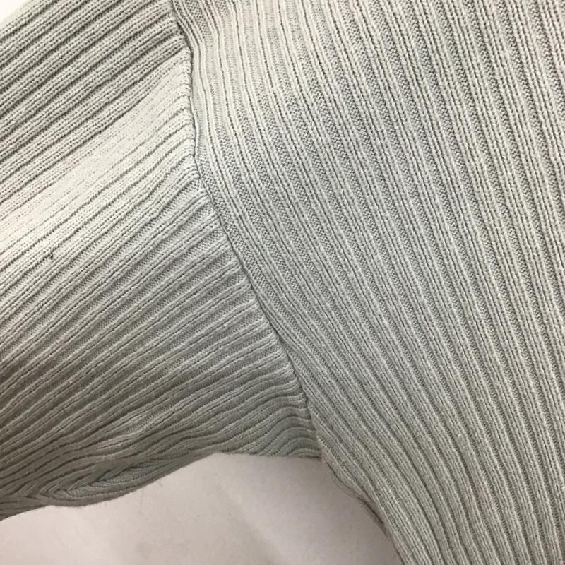 ニコアンド niko and... カットソー 長袖 MN91TC01CF 太うねダメージプルオーバー Vネック 3 無地 灰 / グレー /  レディース USED 古着 中古 10078301