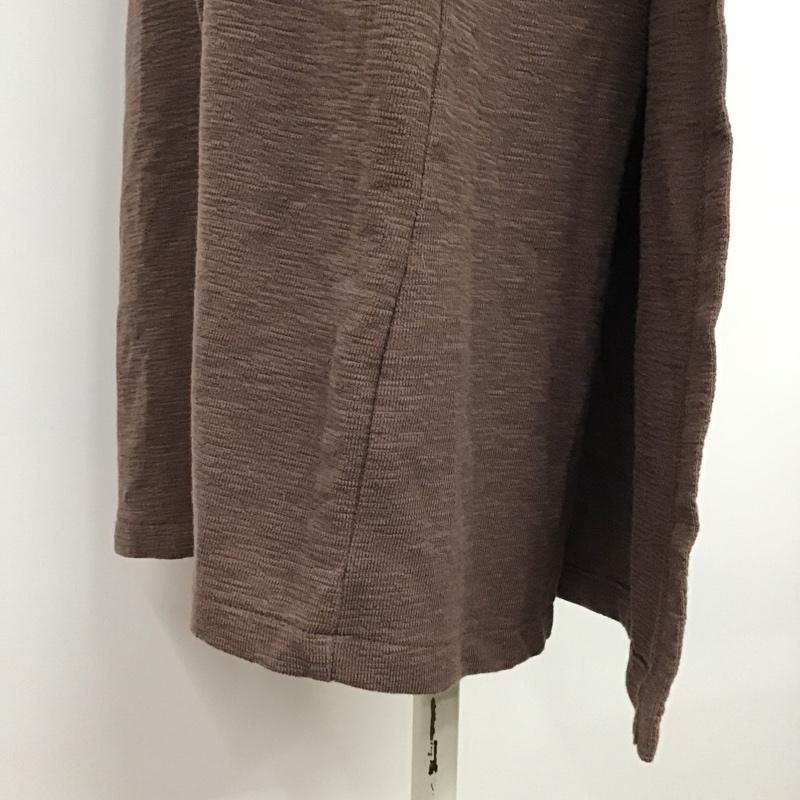 フリークスストア FREAK'S STORE ワンピース ひざ丈スカート 変形天竺ラップワンピース 193-3112 FREE 無地 茶 / ブラウン /  レディース USED 古着 中古 10078304