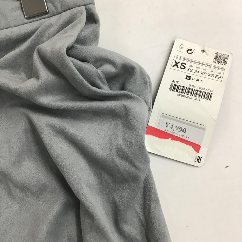 ザラベーシック ZARA BASIC ボトムス ボトムス タグ付き XS 無地 灰 / グレー /  レディース USED 古着 中古 10078308