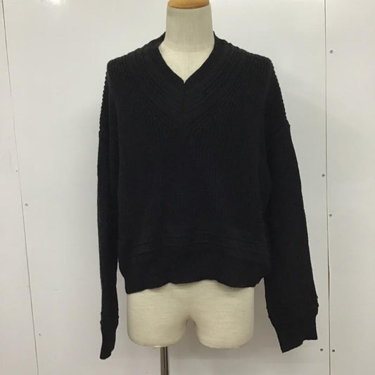 ハレ HARE ニット、セーター 長袖 HA020148CF チルデンVネックセーター FREE 無地 黒 / ブラック /  レディース USED 古着 中古 10078336