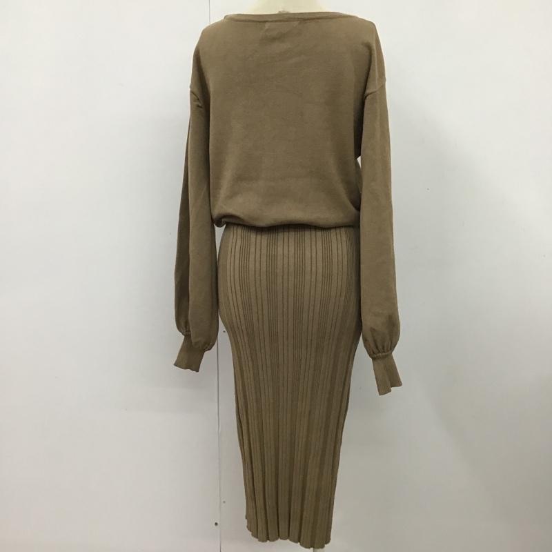 マウジー MOUSSY ワンピース ロングスカート 010CSA70-1310 FREE 無地 ベージュ / ベージュ /  レディース USED 古着 中古 10078394