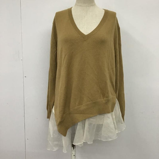 フレイ アイディー FRAY I.D ニット、セーター 長袖 FREE 無地 キャメル / キャメル /  レディース USED 古着 中古 10078453