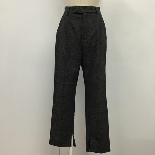 ローリーズファーム LOWRYS FARM パンツ スラックス M 総柄 チャコールグレー / チャコールグレー /  レディース USED 古着 中古 10078465