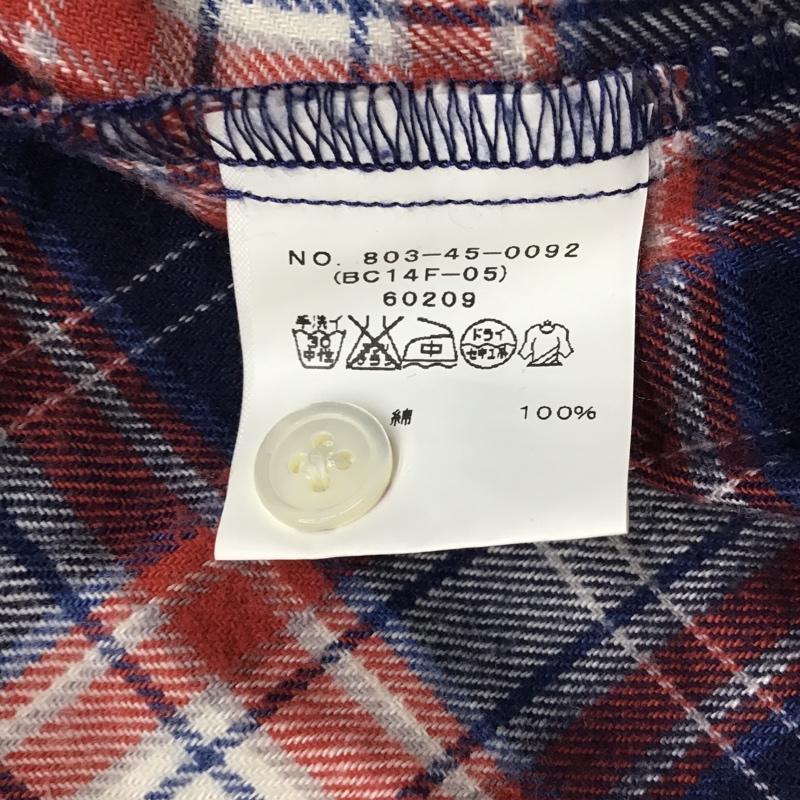シップス SHIPS ワンピース ひざ丈スカート チェック 白 / ホワイト / X 青 / ブルー / X 赤 / レッド / X 紺 / ネイビー /  レディース USED 古着 中古 10078610