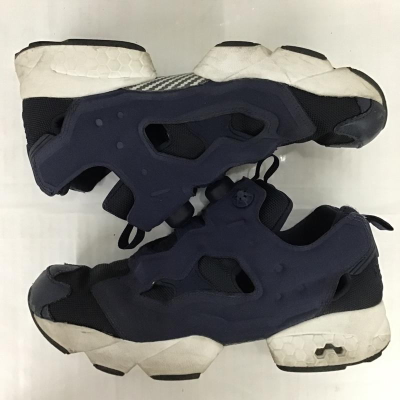 リーボック Reebok スニーカー スニーカー ポンプフューリー 27cm 27.0cm ロゴ、文字 紺 / ネイビー / X 白 / ホワイト /  メンズ USED 古着 中古 10078624