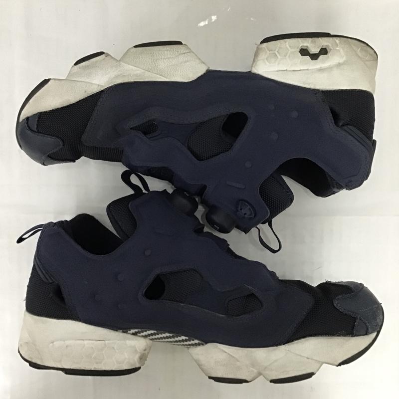 リーボック Reebok スニーカー スニーカー ポンプフューリー 27cm 27.0cm ロゴ、文字 紺 / ネイビー / X 白 / ホワイト /  メンズ USED 古着 中古 10078624