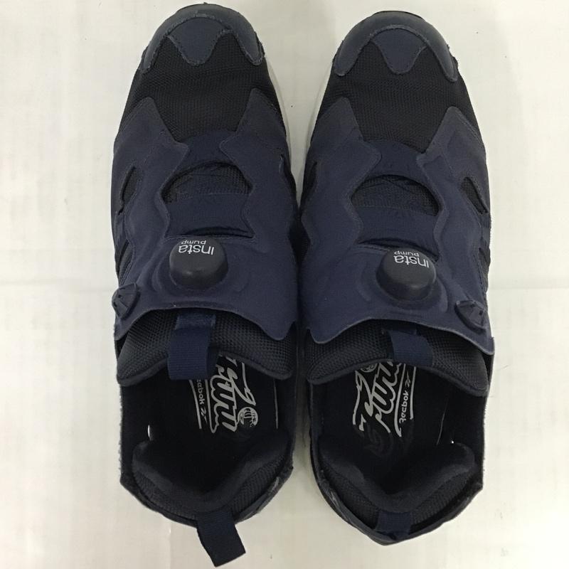 リーボック Reebok スニーカー スニーカー ポンプフューリー 27cm 27.0cm ロゴ、文字 紺 / ネイビー / X 白 / ホワイト /  メンズ USED 古着 中古 10078624