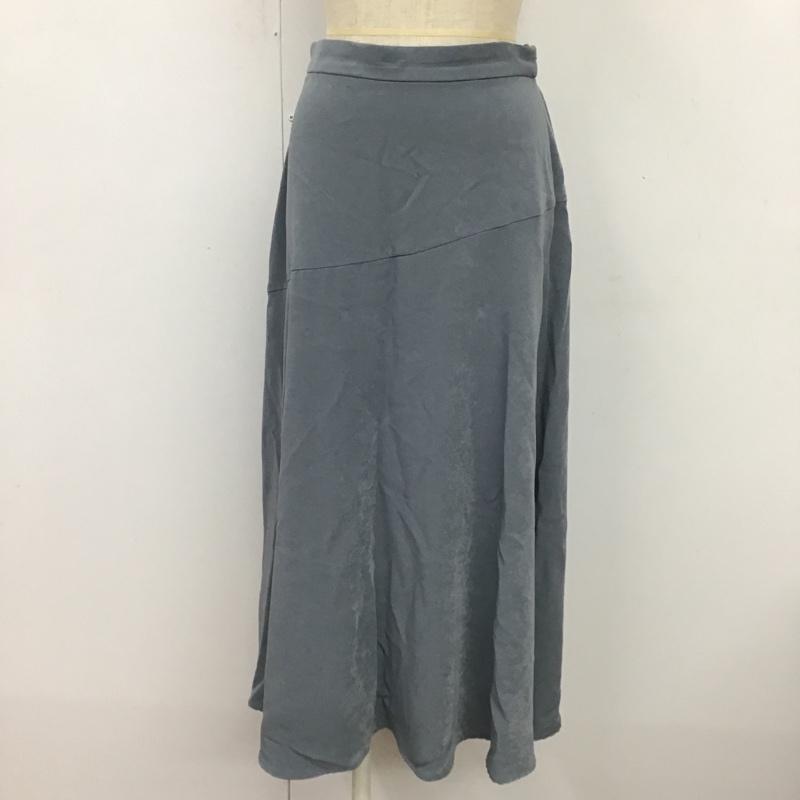 ロペピクニック ROPE' PICNIC スカート ロングスカート フレアスカート タグ付 36 無地 水色 / ライトブルー /  レディース USED 古着 中古 10078644