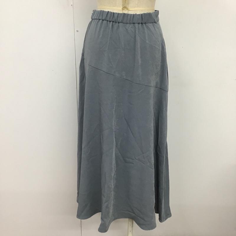 ロペピクニック ROPE' PICNIC スカート ロングスカート フレアスカート タグ付 36 無地 水色 / ライトブルー /  レディース USED 古着 中古 10078644