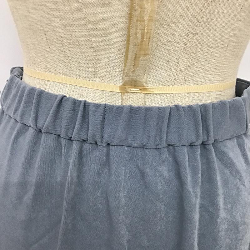 ロペピクニック ROPE' PICNIC スカート ロングスカート フレアスカート タグ付 36 無地 水色 / ライトブルー /  レディース USED 古着 中古 10078644