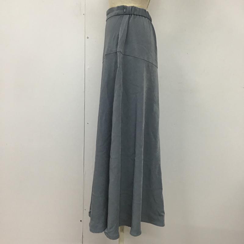 ロペピクニック ROPE' PICNIC スカート ロングスカート フレアスカート タグ付 36 無地 水色 / ライトブルー /  レディース USED 古着 中古 10078644