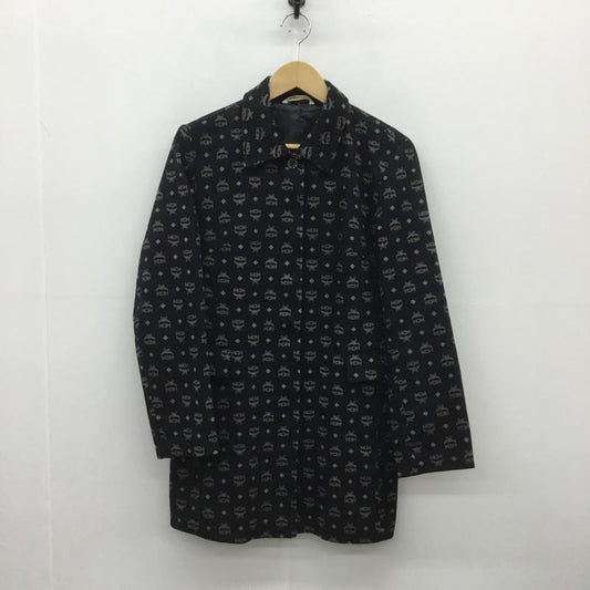 エムシーエム MCM コート コート一般 ロゴ　総柄 M ロゴ、文字 黒 / ブラック /  レディース USED 古着 中古 10078706