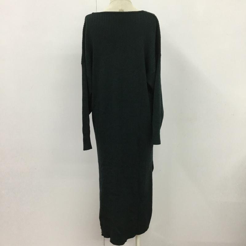 アーバンリサーチ URBAN RESEARCH ワンピース ロングスカート WH87-26N012 ニットワンピース FREE 無地 緑 / グリーン /  レディース USED 古着 中古 10078756