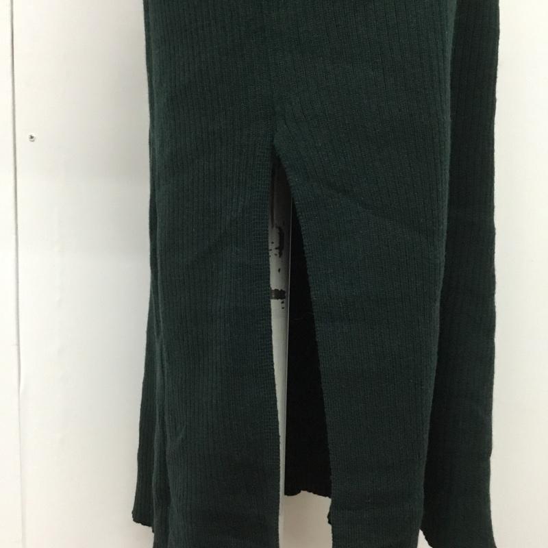 アーバンリサーチ URBAN RESEARCH ワンピース ロングスカート WH87-26N012 ニットワンピース FREE 無地 緑 / グリーン /  レディース USED 古着 中古 10078756