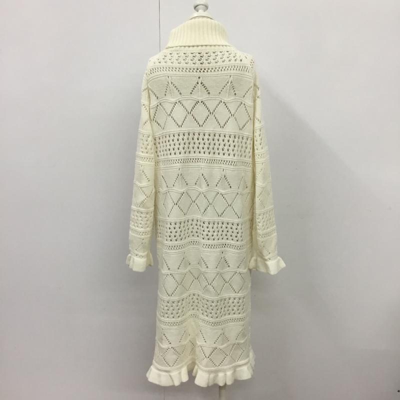ロデオクラウンズ Rodeo Crowns ワンピース ロングスカート 4209AZ73-0680 ニットスカート FREE 無地 白 / ホワイト /  レディース USED 古着 中古 10078760