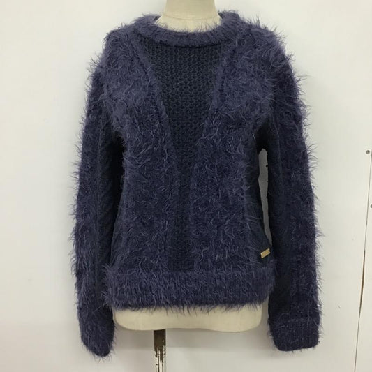 ブルーレーベル・クレストブリッジ BLUE LABEL CRESTBRIDGE ニット、セーター 長袖 55N48-282-29 38 無地 紺 / ネイビー /  レディース USED 古着 中古 10078814