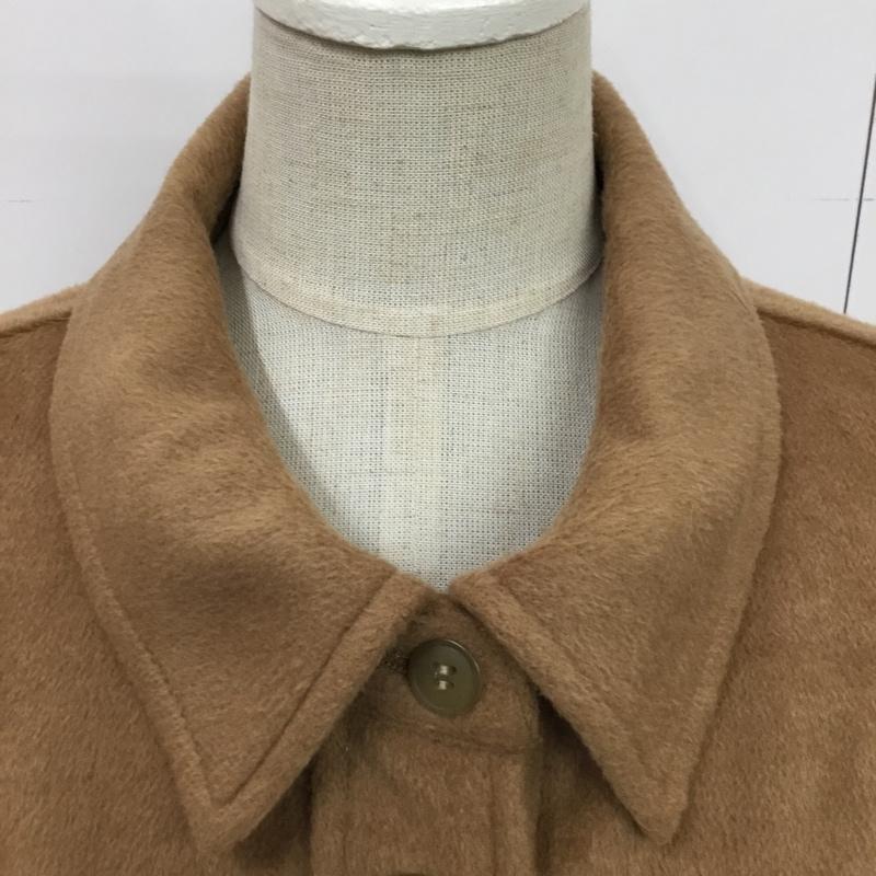 ダブルクローゼット w closet ジャケット、上着 ジャケット、ブレザー 313726 ウール混厚手シャギーBIGシャツはおり タグ付き FREE 無地 ベージュ / ベージュ /  レディース USED 古着 中古 10078824