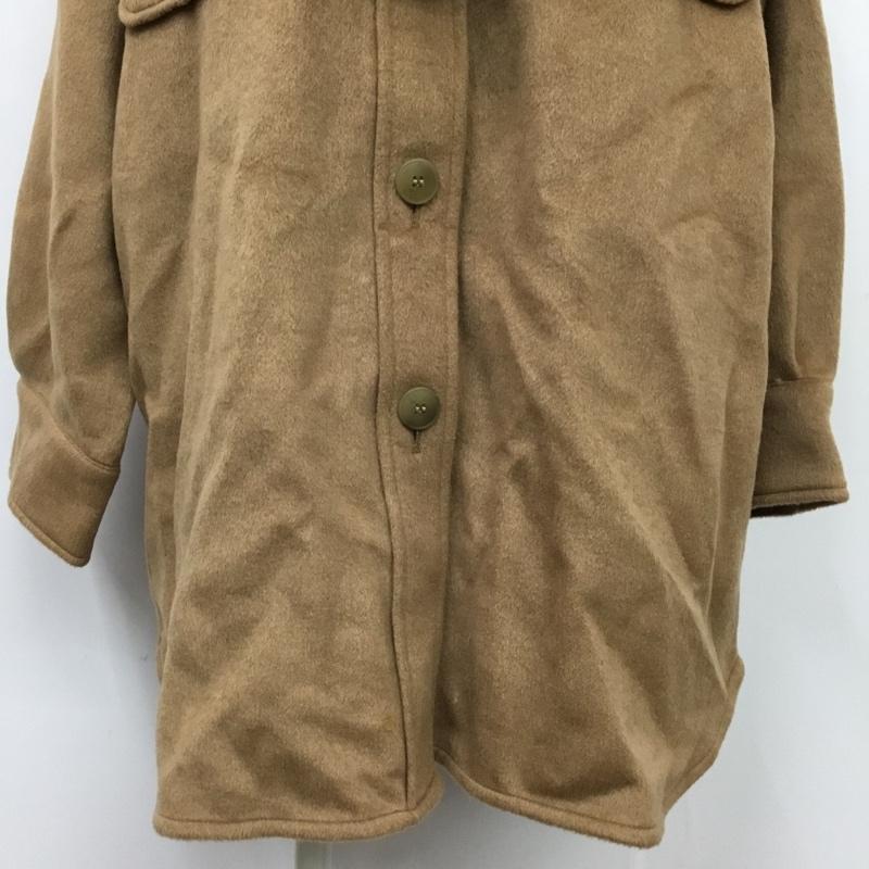 ダブルクローゼット w closet ジャケット、上着 ジャケット、ブレザー 313726 ウール混厚手シャギーBIGシャツはおり タグ付き FREE 無地 ベージュ / ベージュ /  レディース USED 古着 中古 10078824
