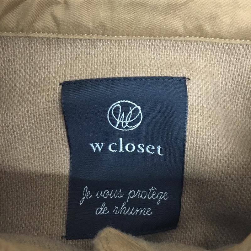 ダブルクローゼット w closet ジャケット、上着 ジャケット、ブレザー 313726 ウール混厚手シャギーBIGシャツはおり タグ付き FREE 無地 ベージュ / ベージュ /  レディース USED 古着 中古 10078824
