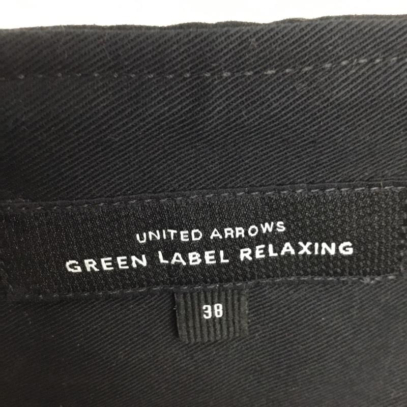 グリーンレーベルリラクシング green label relaxing スカート ひざ丈スカート 3624-199-1554 FM トレンチスカート 38 無地 紺 / ネイビー /  レディース USED 古着 中古 10078825