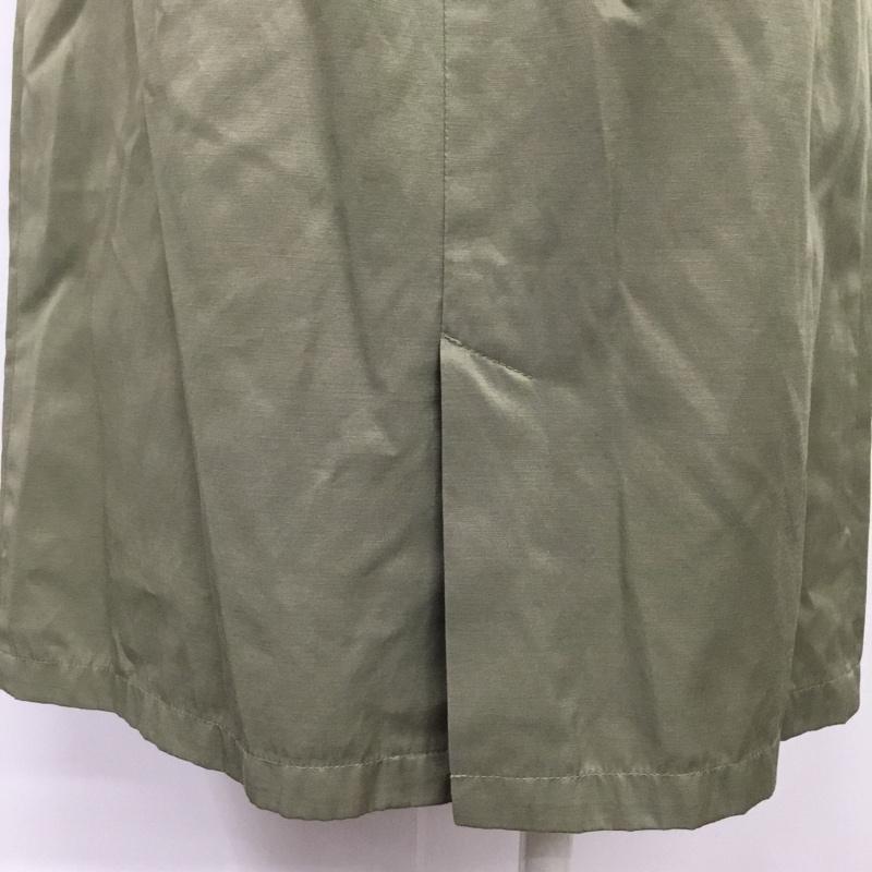 エージーバイアクアガール AGBYAQUAGIRL スカート ひざ丈スカート C12-76014 ベルト付き M 無地 カーキ / カーキ /  レディース USED 古着 中古 10078829