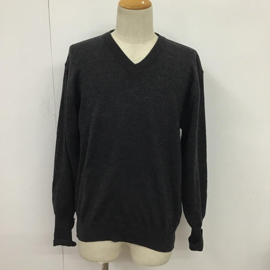 ムッシュ バイ ジバンシイ MONSIEUR GIVENCHY ニット、セーター 長袖 48 無地 チャコールグレー / チャコールグレー /  メンズ USED 古着 中古 10078855
