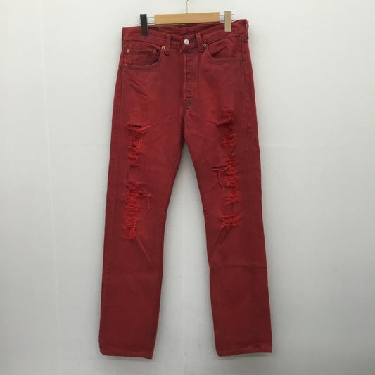 リーバイス Levi's パンツ デニム、ジーンズ 501 USA製 90s 後染め 31インチ 赤 / レッド /  メンズ USED 古着 中古 10078931