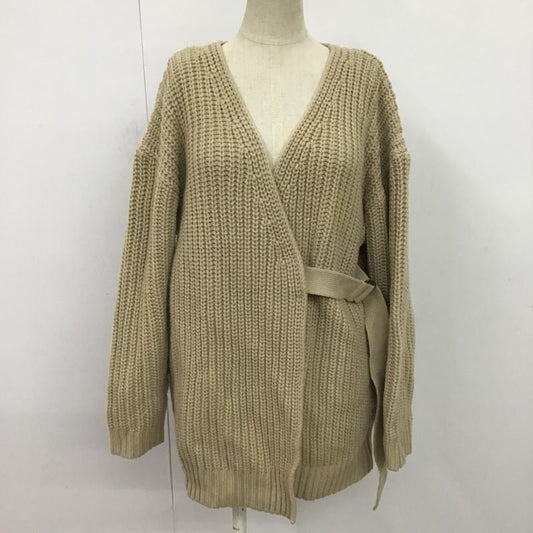 ニコアンド niko and... カーディガン 長袖 ST95WE37AD 無地 ベージュ / ベージュ /  レディース USED 古着 中古 10079059