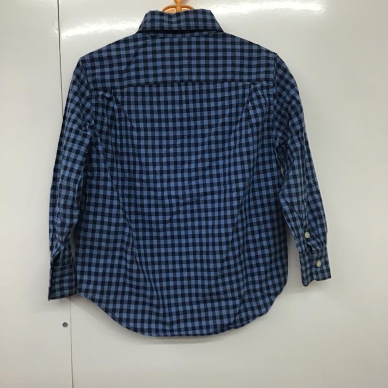 ラルフローレン RALPHLAUREN シャツ、ブラウス 長袖 キッズ ボタンダウン チェック 3T ワンポイント 青 / ブルー / X 紺 / ネイビー /  ボーイズ USED 古着 中古 10079071