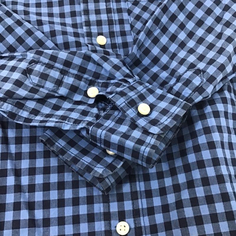 ラルフローレン RALPHLAUREN シャツ、ブラウス 長袖 キッズ ボタンダウン チェック 3T ワンポイント 青 / ブルー / X 紺 / ネイビー /  ボーイズ USED 古着 中古 10079071