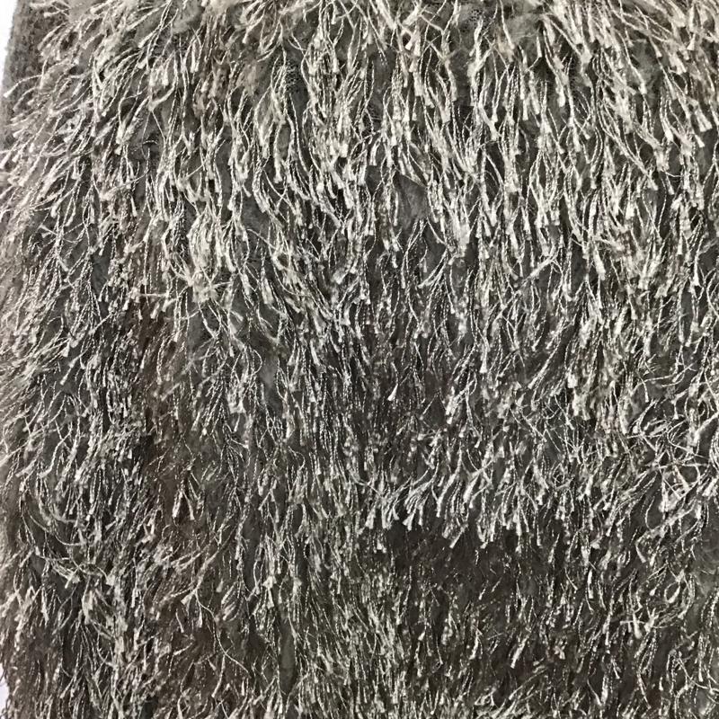 フラワー flower スカート ひざ丈スカート 異素材 無地 ダークブラウン / ダークブラウン / X カーキ / カーキ /  レディース USED 古着 中古 10079148