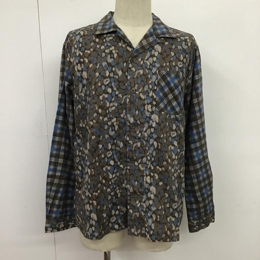 ノンネイティブ nonnative シャツ、ブラウス 長袖 BOWLER SHIRT タグ付 1 チェック X ヒョウ柄・レオパード柄 マルチカラー / マルチカラー /  メンズ USED 古着 中古 10079174