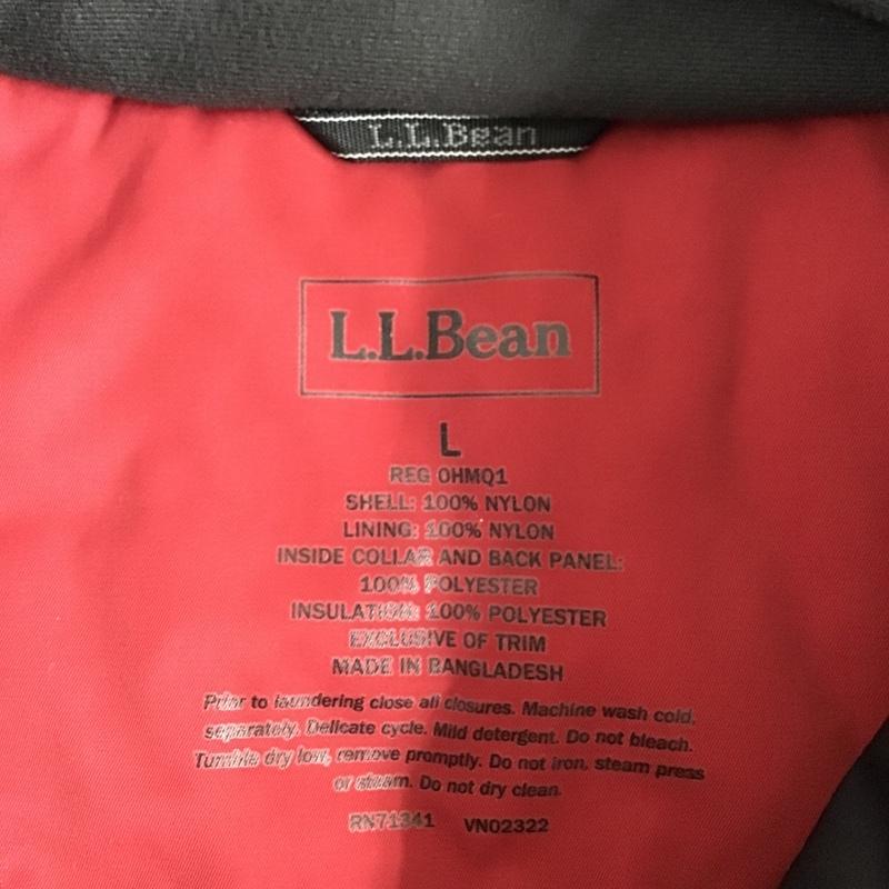 エルエルビーン L.L.Bean ジャケット、上着 ジャンパー、ブルゾン L 無地 黒 / ブラック / X 赤 / レッド /  メンズ USED 古着 中古 10079188