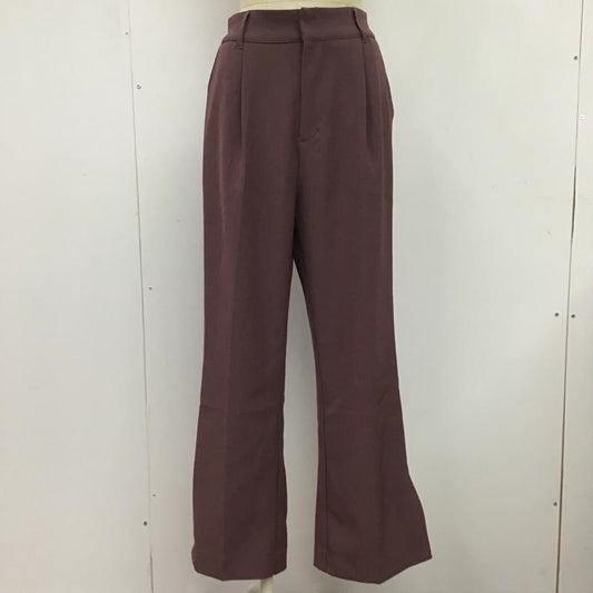 グローバルワーク GLOBAL WORK パンツ スラックス GW519501ST スリット セミフレアパンツ M 無地 紫 / パープル /  レディース USED 古着 中古 10079225