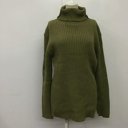 セレクトモカ select MOCA ニット、セーター 長袖 10008864 タートルネックリブニット FREE 無地 カーキ / カーキ /  レディース USED 古着 中古 10079277