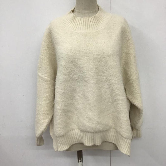 マジェスティックレゴン MAJESTIC LEGON ニット、セーター 長袖 193583 M 無地 白 / ホワイト /  レディース USED 古着 中古 10079334