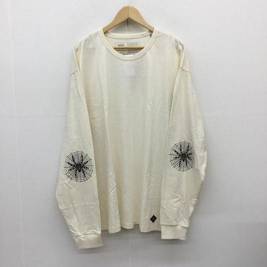 バンズ VANS Tシャツ 長袖 Gilbert Crockett Longsleeve　Spayder　Elbow　ロンT　スリーブプリント XL プリント アイボリー / アイボリー /  メンズ USED 古着 中古 10079347
