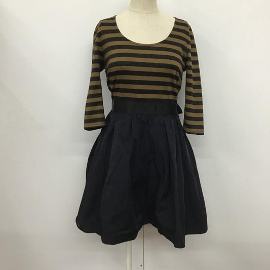 ジルスチュアート JILLSTUART ワンピース ミニスカート S 無地 X ボーダー柄 マルチカラー / マルチカラー /  レディース USED 古着 中古 10079475