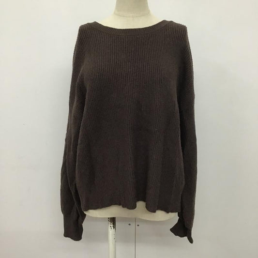 アルシーヴ archives ニット、セーター 長袖 M 無地 茶 / ブラウン /  レディース USED 古着 中古 10079491
