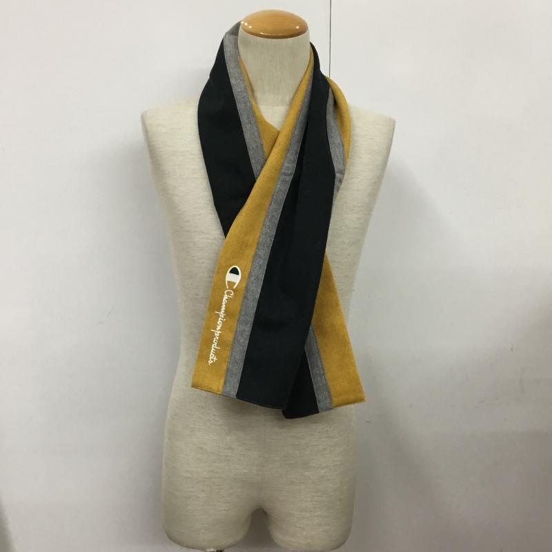 チャンピオン Champion マフラー マフラー ロゴ、文字 マスタード / マスタード / X 灰 / グレー / X 緑 / グリーン /  メンズ USED 古着 中古 10079792